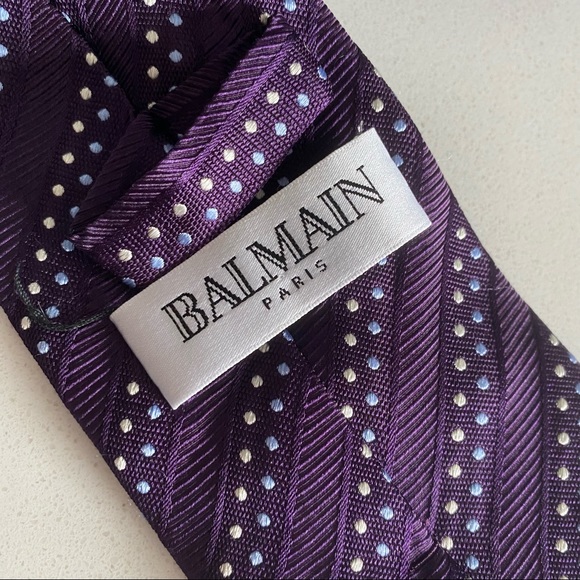 Balmain Other - Balmain 100% Silk Purple Tie